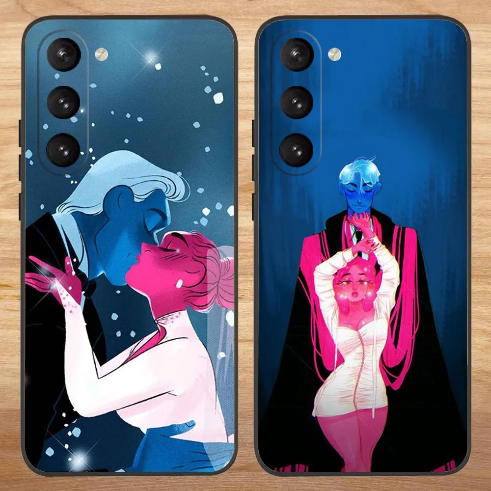 Lore Olympus Phone Case For Samsung S23,23,22,30,21,10,9,Note20 Ultra,Lite,Ultra,5G,Plus,FE,Black Soft Case