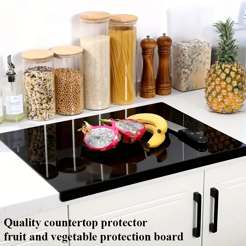 Premium Acrylic Cutting Board, Non-Slip Food Safe Easy Clean Countertop Protector for Kitchen Restaurant, Dishwasher Safe