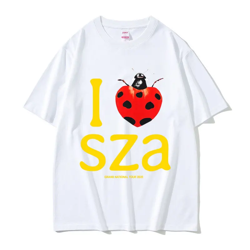2026 Summer I Love SZA Grand National Tour Graphic Men Women Hip Hop Oversized T-shirts Men's 100% Pure Cotton Printed T-shirt
