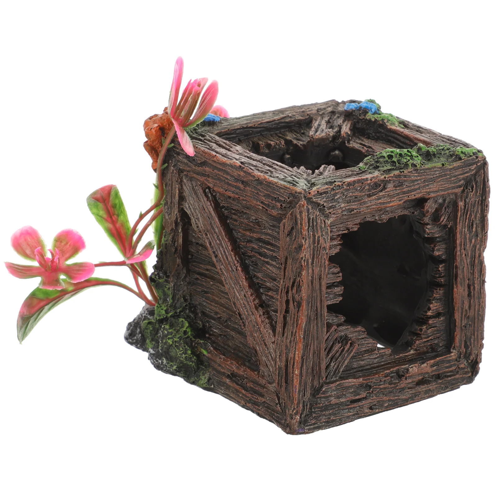 

Aquarium Cave Resin Ornament Fish Tank Landscaping Decor For Fresh Salt Water Durable No Fade Easy Clean Shrimps Shelter Reptile