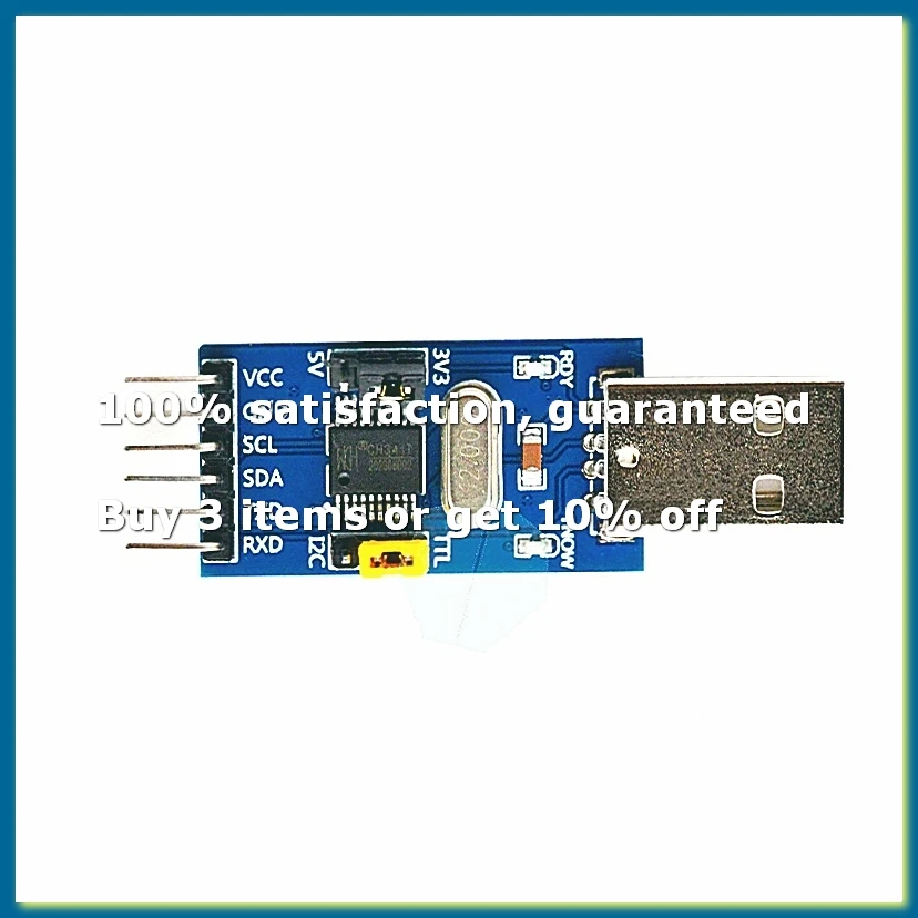CH341T Two-In-One Module USB to I2C IIC UART USB to TTL Single-Chip Serial Port Downloader-DTA9