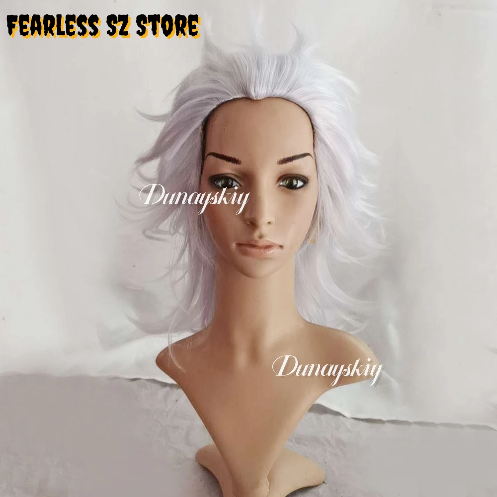 Dorohedoro Noi Cosplay Costume Synthetic Hair Long Silver White Straight Hair Anime Costume Accessory For Halloween Convention view 2