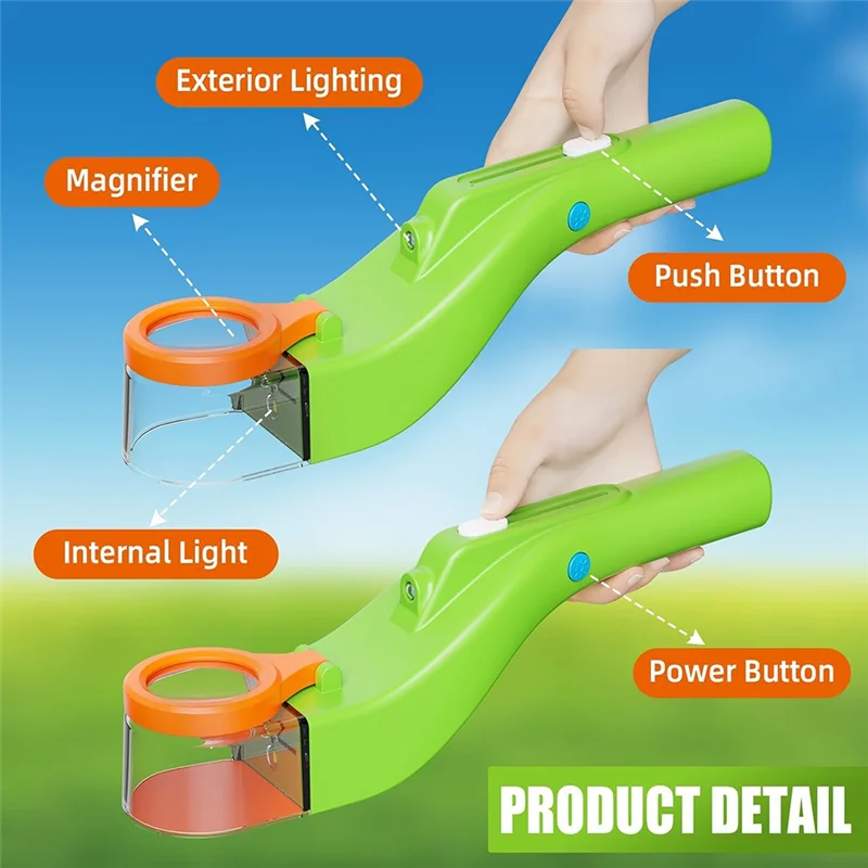 

【Фаворит!】Вакуумный ловец насекомых, вакуумный ловец насекомых-пауков со светодиодной подсветкой, машина для всасывания насекомых для клопов, тараканов