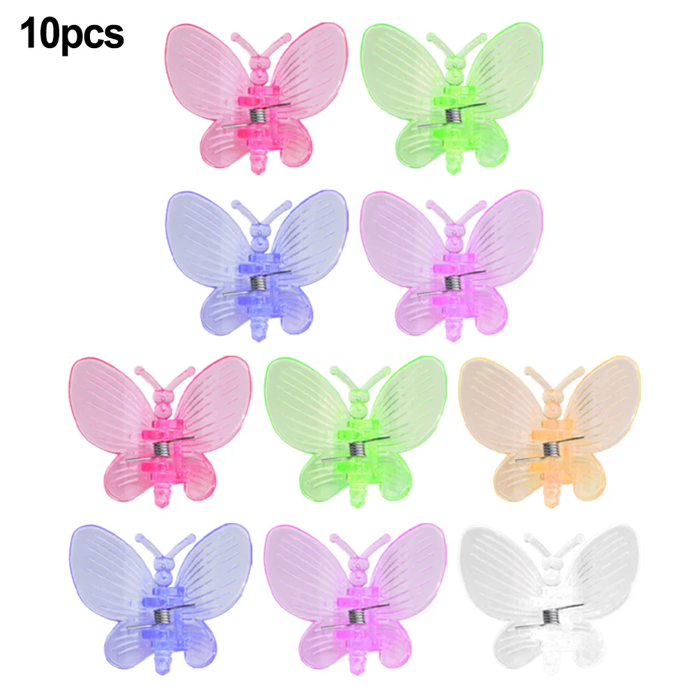 Garden Support Clips 10 Pcs 20 Pcs 3.5cmx3.3cm Beans Crawling Flowers For Orchids Garden Plastic Random Color Sturdy