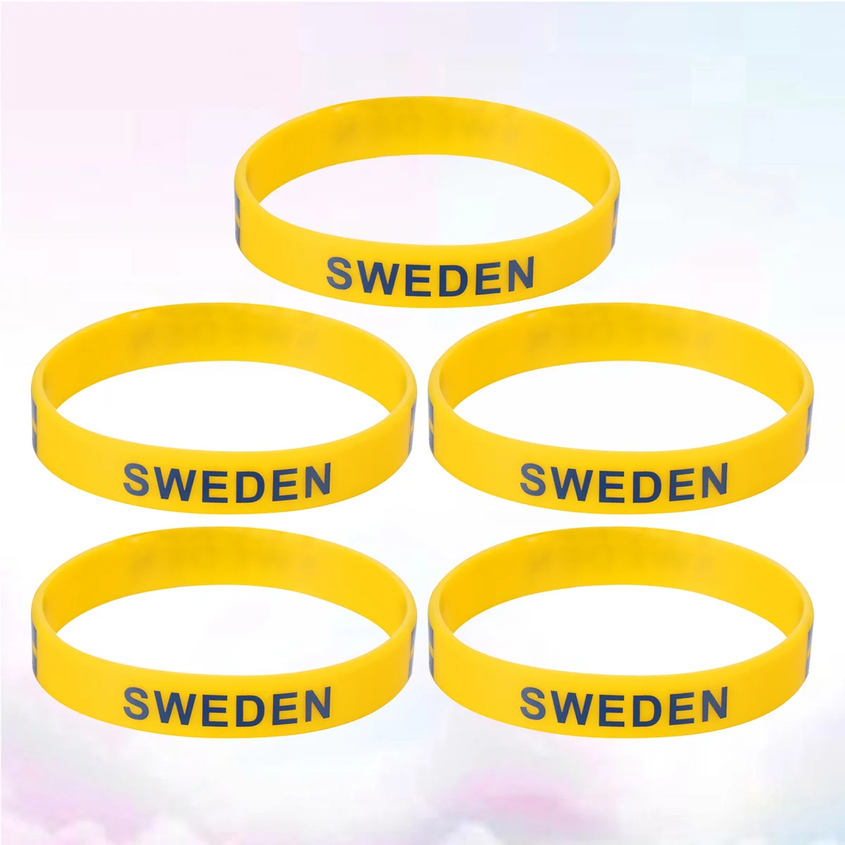 5 قطع من أساور المعصم المصنوعة من السيليكون على علم الدولة، سوار رياضي ناعم ومريح لأساور المعصم الريفية لكرة القدم