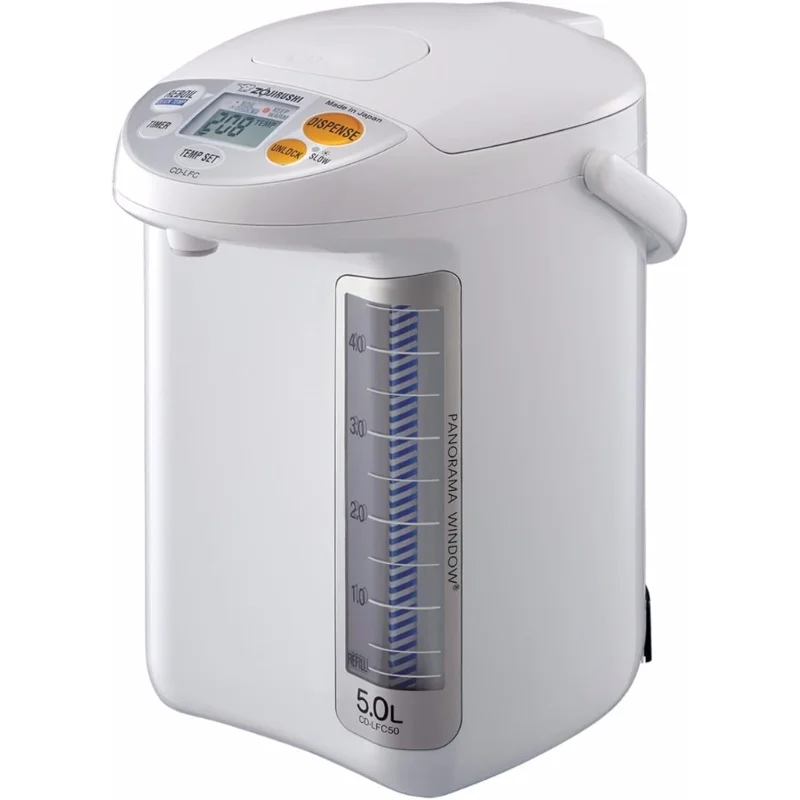 

Zojirushi CD-LFC50 Панорамный оконный водяной котел и подогреватель (169 унции, 5,0 литра, белый)