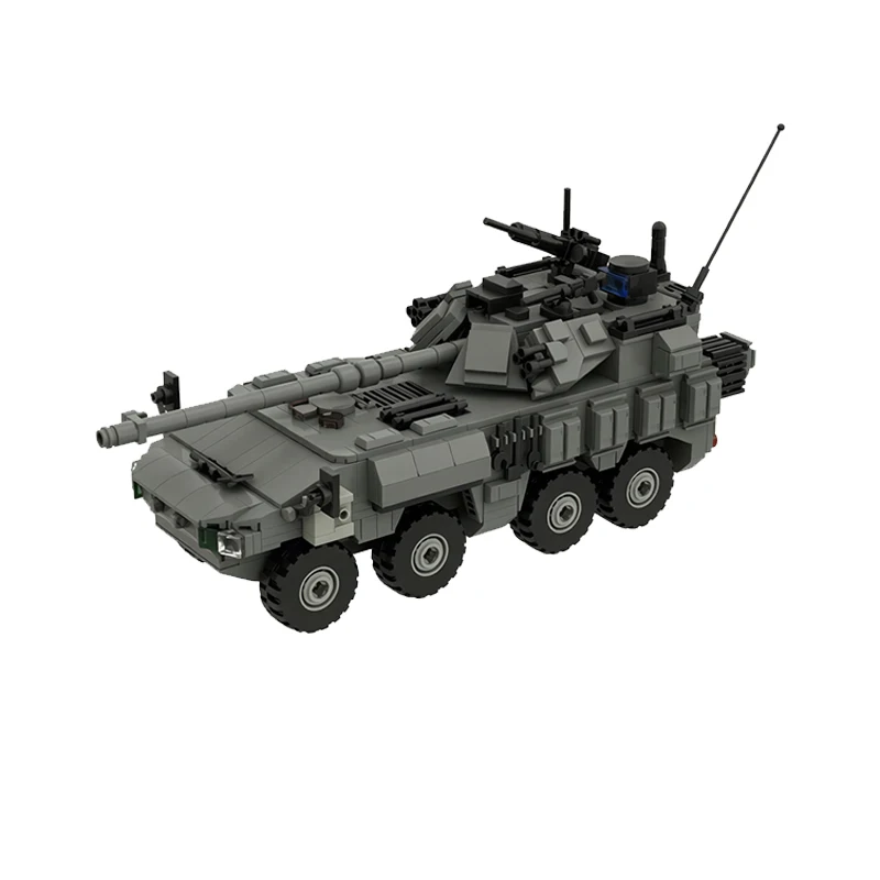 QWERT FS-120 Infantry Fighting Vehicle Model MOC Building Bricks War Equipment Modular Technology Gifts Assemble Children Toys