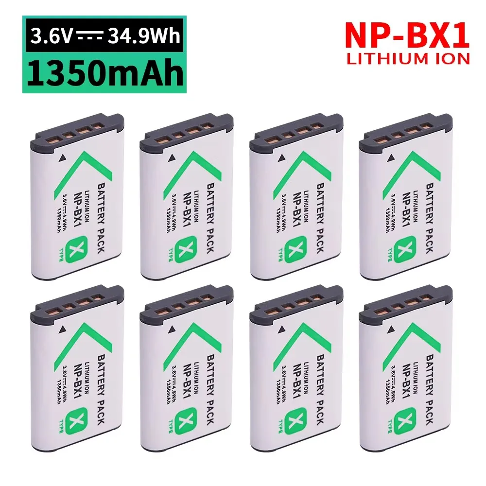 

NP-BX1 Battery 3.6V 1350mAh NPBX1 Rechargeable Batteries For Sony DSC RX1 RX100 M3 M2 RX1R WX300 HX50 PJ240E AS15 WX350 Camera