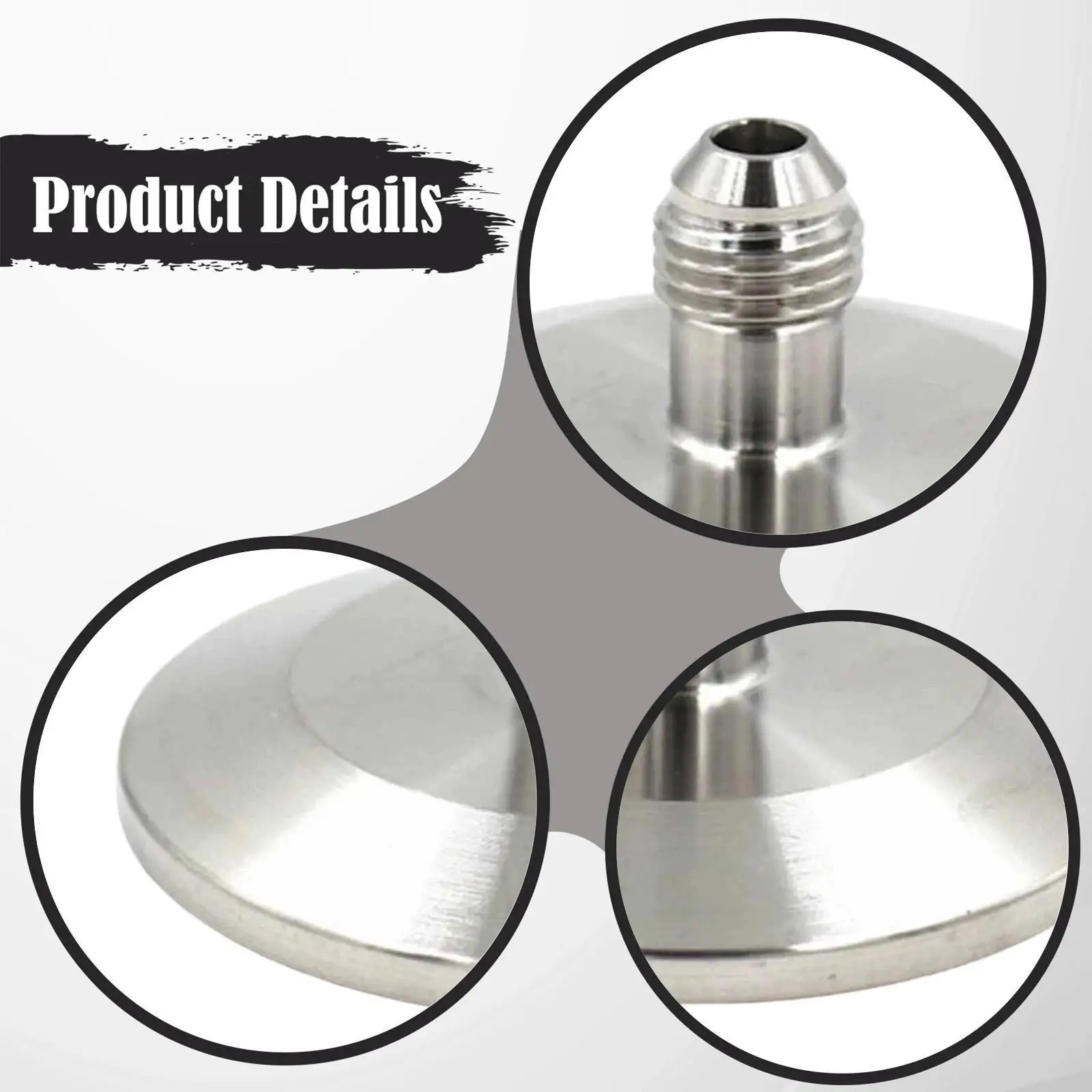 Tri Clamp Flaring Fitting Stainless Steel Threaded Pipe Adapter Clamp for Homebrew Repair and Easy Installation