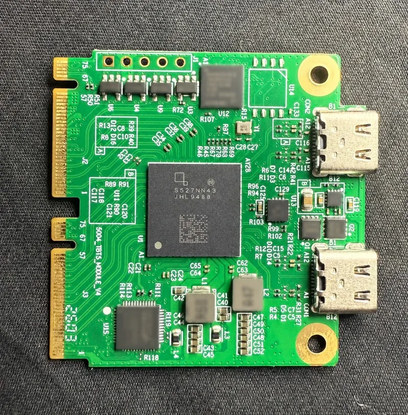 JHL9480 Compact Core Board Module, Native 5 Controller Dual USB-C/Thunderbolt5 Interface
