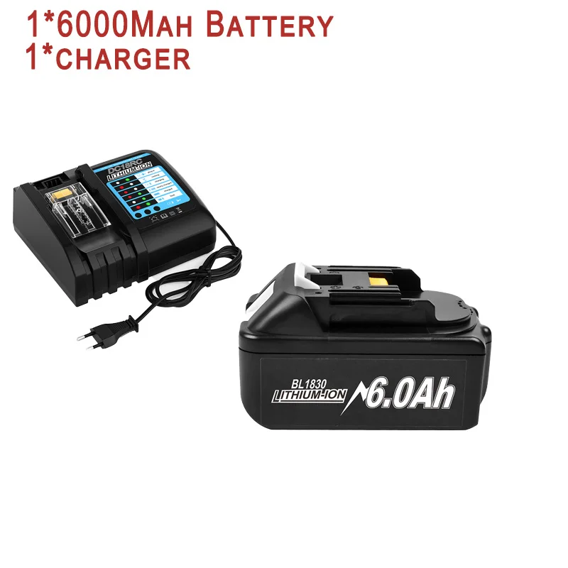 Voor Makita 18 V BL1830 BL1860 BL1850B BL1850 BL1840 Schroevendraaier Batterij & Oplader 18 V Vervanging Power Tool Batterij ﻿