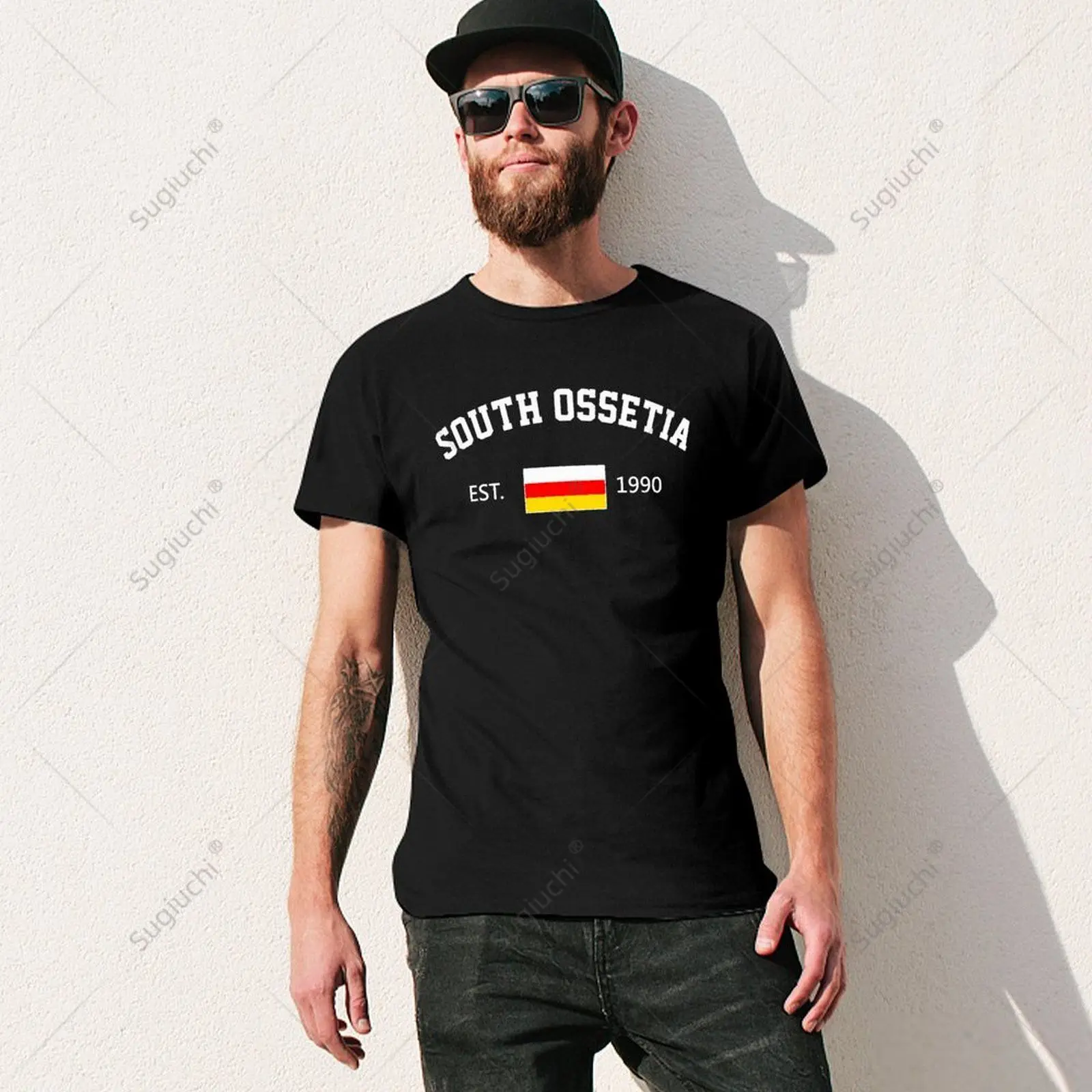 Unisex Men South Ossetia Est.1990 Independence Day Tshirt Tees T Shirts Women Boys 100% Cotton T-Shirt