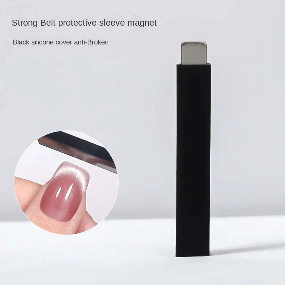 Strumenti per nail art fai-da-te Cat Eye Stick magnetico Smalto gel Effetto magnetico Silicone multifunzione Cat Eye Magnet Board Manicure Nero