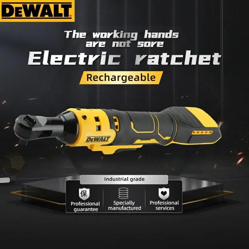 Dewalt DCF512 Brushless 3/8-Inch Ratchet Wrench: Right Angle Cordless Driver with LED Light & Variable Speed（bare tool）