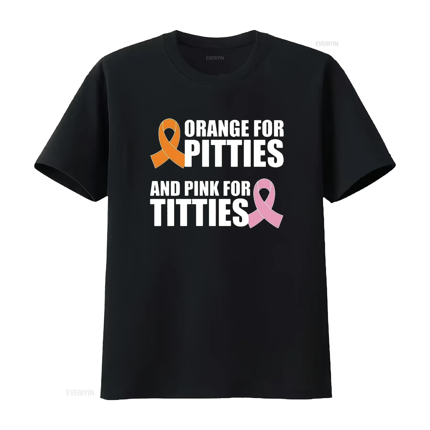 Womens T Shirt Pit Bull And Breast Cancer Awareness October Pitties Titties Black 2XL vintage Washed Stylish Breathable Casual