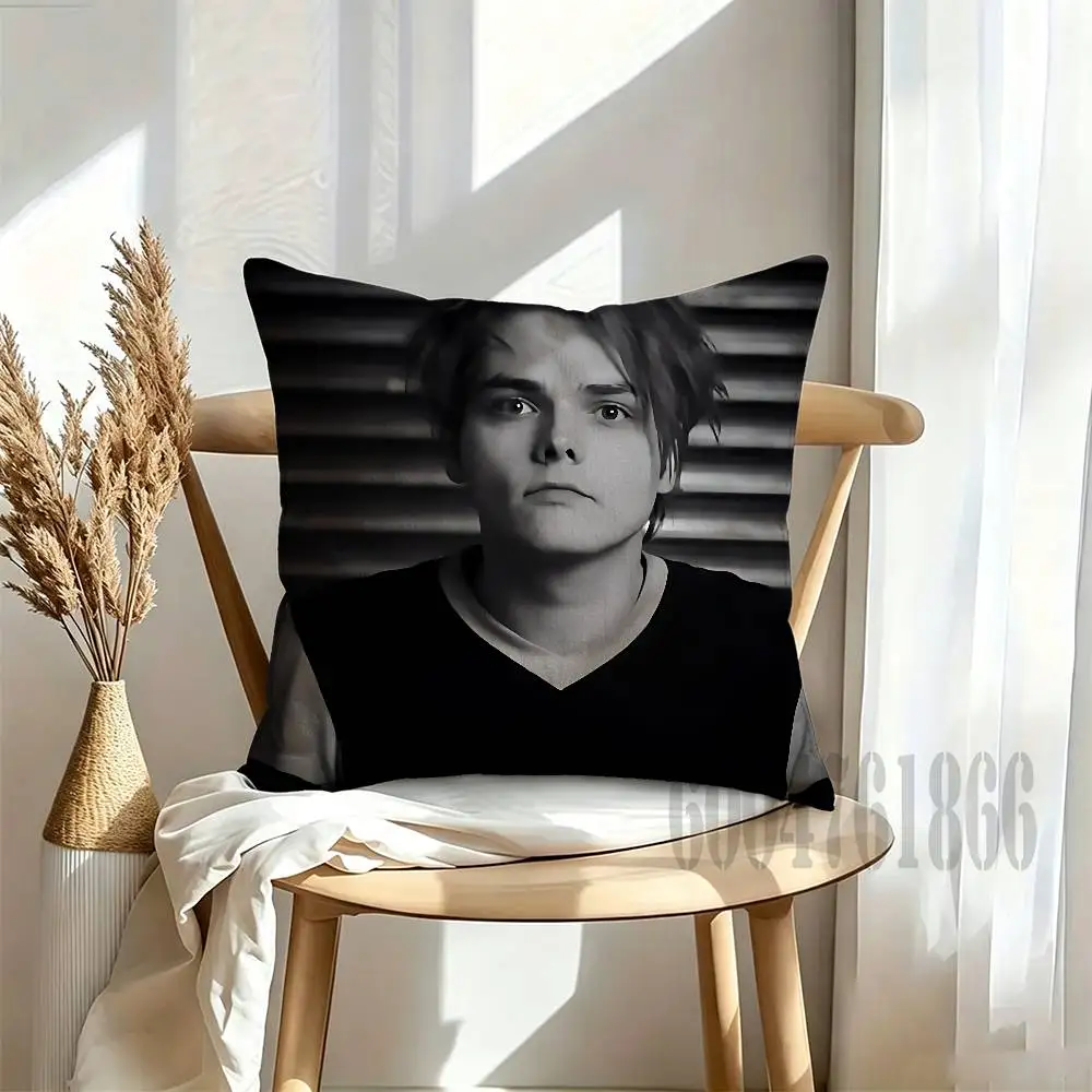 G-Gerard Way Square Pillow Cover Multiple Sizes For Car Home Bedroom Decoration Holiday Housewarming Gift For Family