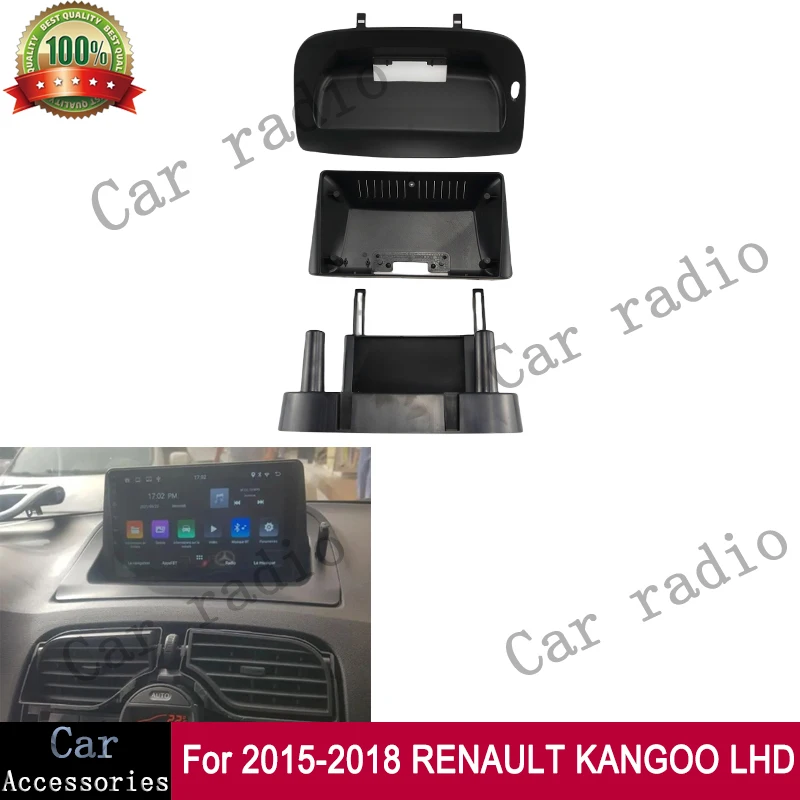 CRM 9 Inch For 2015-2018 RENAULT KANGOO Frame Car Radio Android Stereo Frame Player 2Din Head Unit Fascia Panel Dash Board Cover