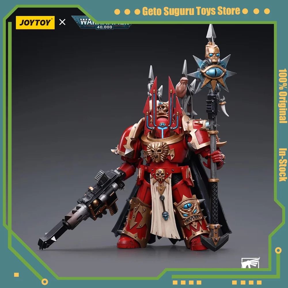 [IN STOCK] JOYTOY Warhammer 40k 1/18 Action Figures Chaos Space Marines Crimson Slaughter Sorcerer Lord Collection Anime Model