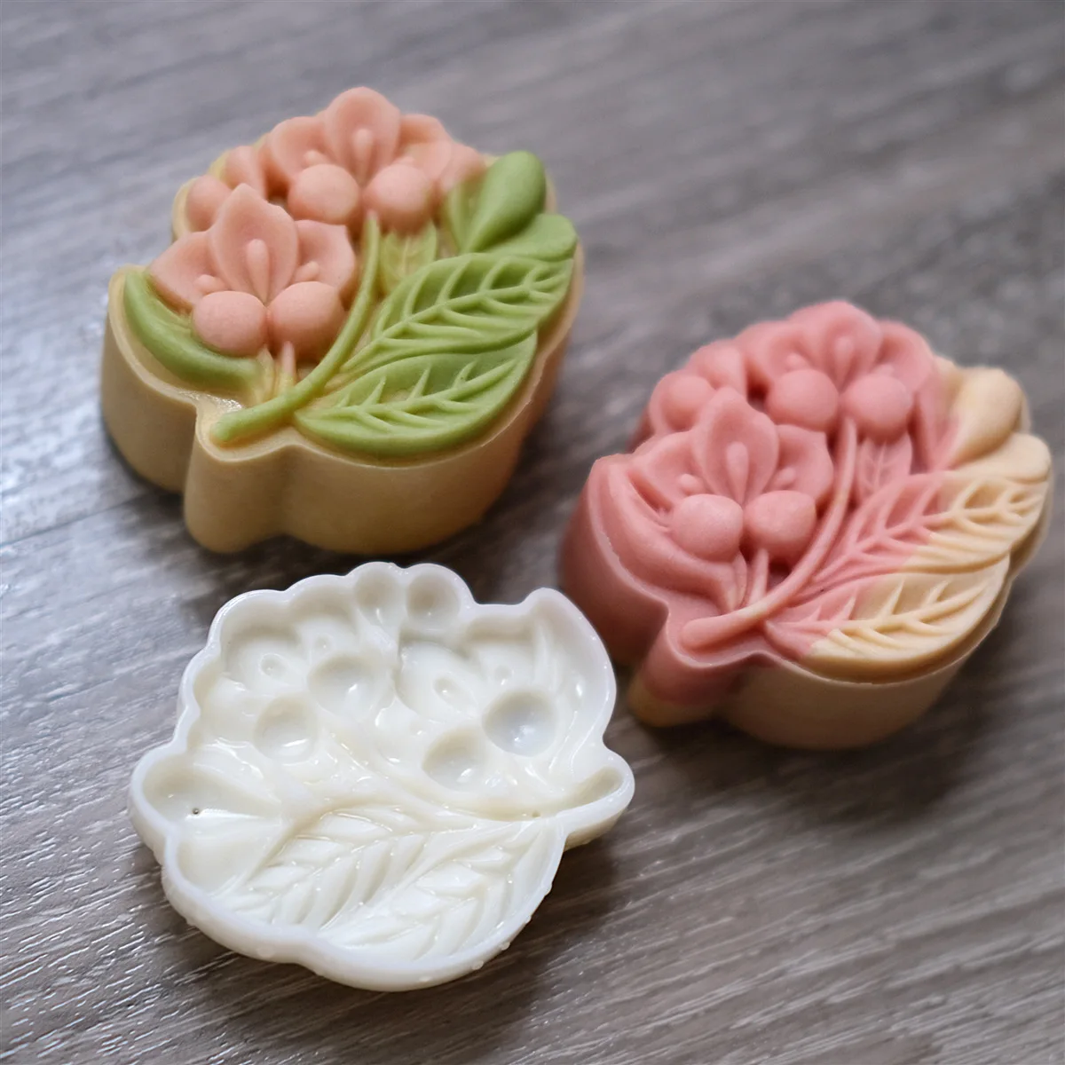 3D Flower Chinese Style Mooncake Mold Cake Pastry Hand-pressed Molds Cookie Cutters Fondant Biscuit Birthday DIY Baking Supplies