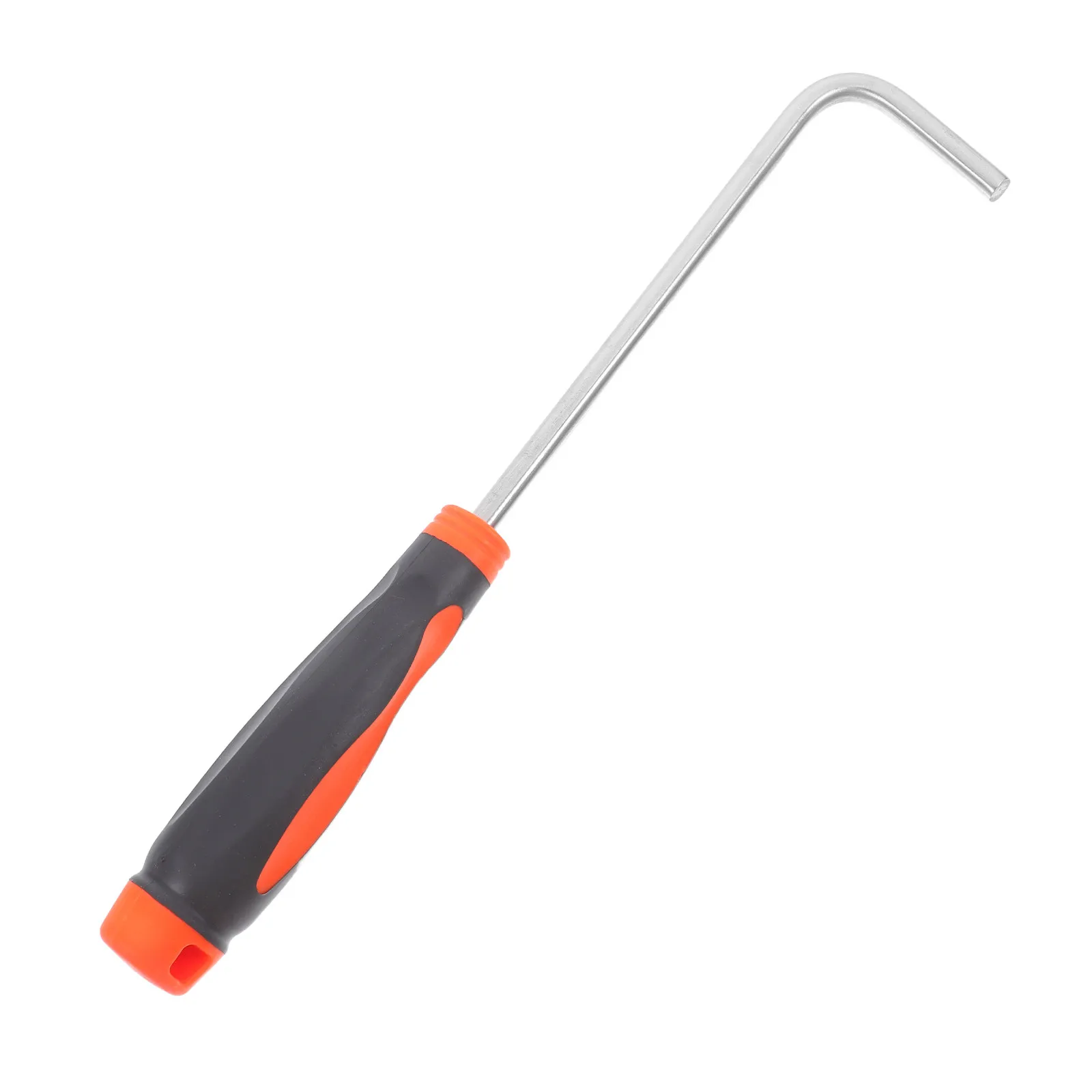 Heavy Duty Stainless Steel Manhole Cover Hook Rubber Handle Rolling Door Lifter Roller Shutter Pull Rod Manhole Lid Removal Tool