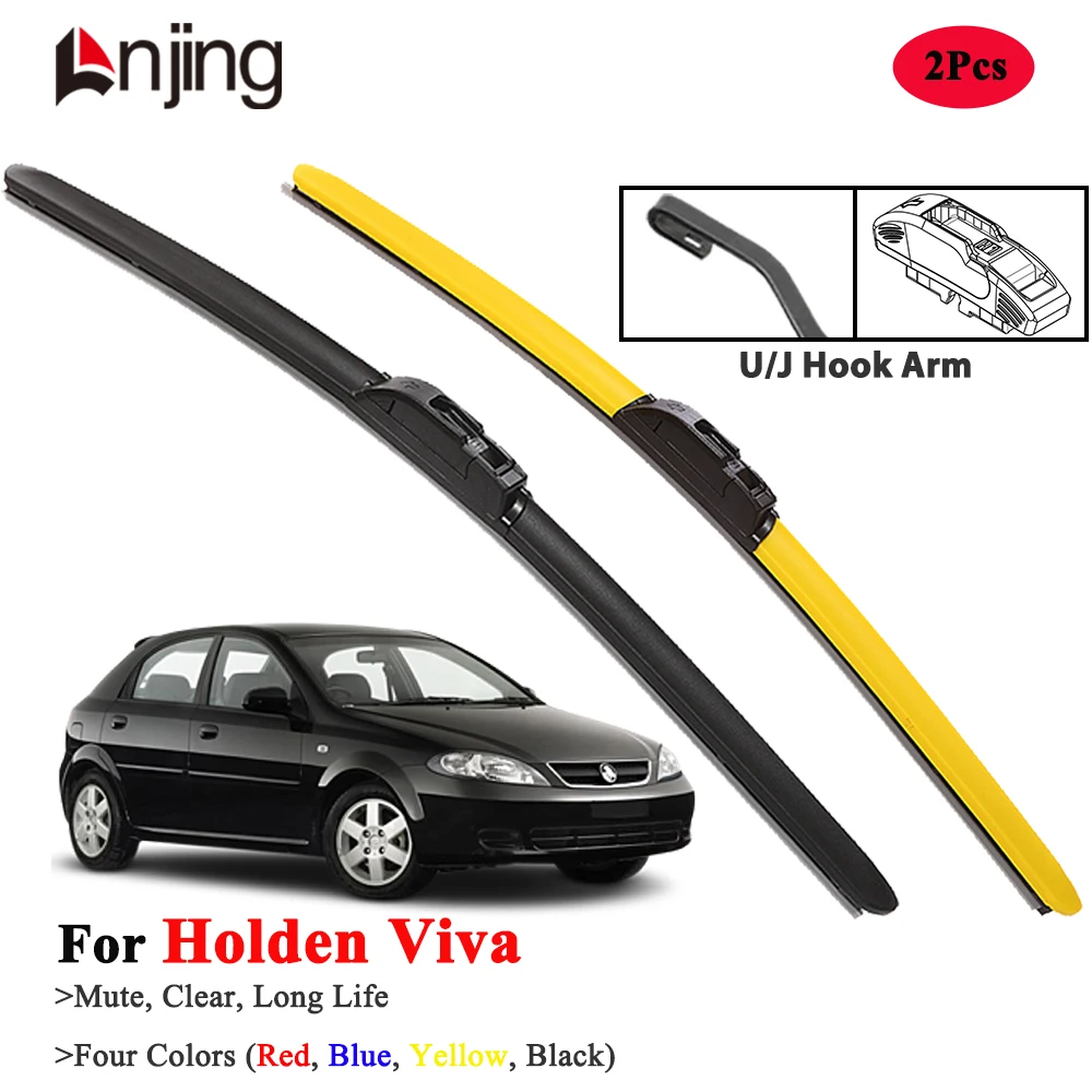 

LNJING Hybrid Colorful Wiper Blades For Holden Viva 2005-2009