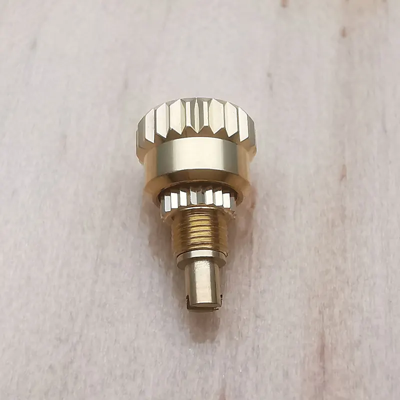 زر شير لساعة الذهب الأصفر عيار 18 قيراط لـ RLX 126508 116508 126518   الساعات، أجزاء الساعة.