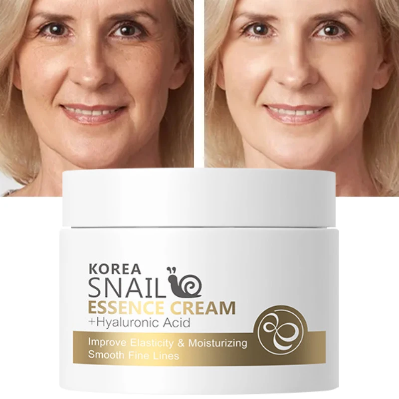 

Face Cream Snail Serum Moisturizing Lock Water Fade Fine Lines Anti-Wrinkle Anti-Aging Shrink Pore Lifting Firming Skin Care 25g