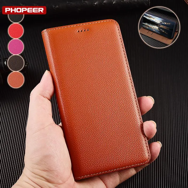 For Redmi K60 K70 E Pro Ultra K50 K40 s Gaming Flip Case Genuine Leather Magnet Book For Xiaomi Redmi K40s K50 Pro Plus Cover