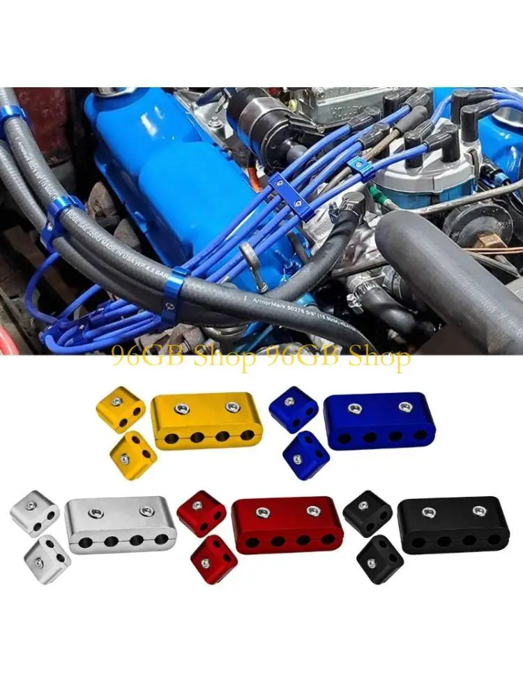 96GB All Weathers Motorcycle Cable Clamp Aluminum Alloy Easy Installation Design For Neat Wire Arrangement