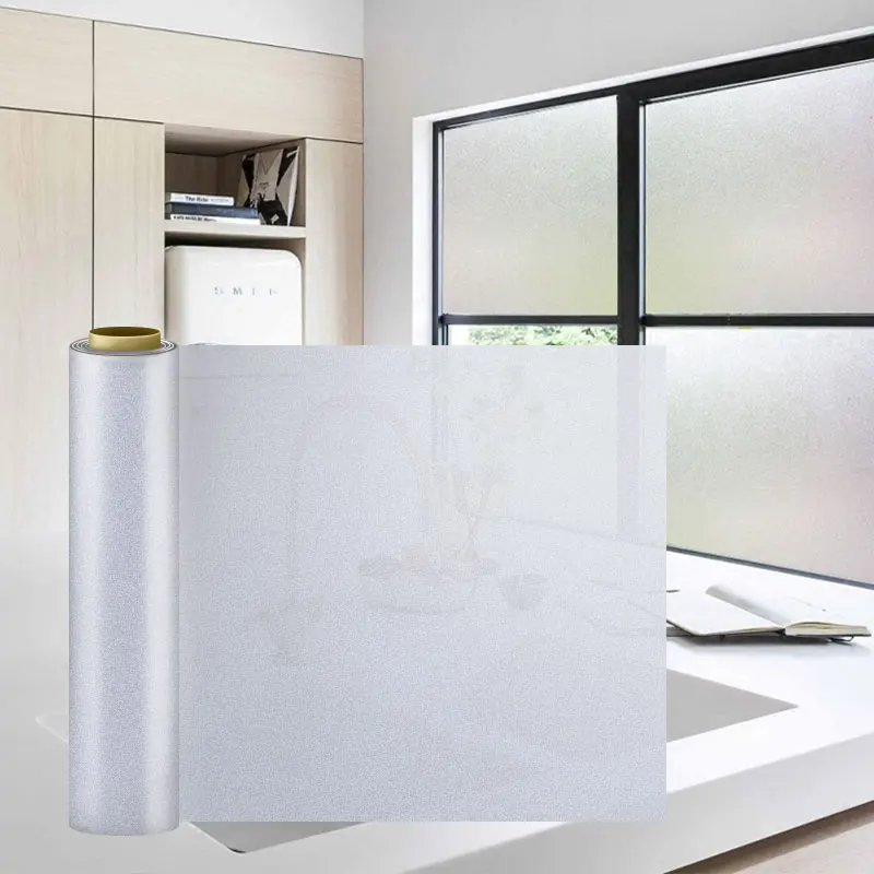 PVC Frosted Glass Sticker Waterproof No Glue Window Film Privacy Protect Sticker for Office Bathroom Bedroom Shop 45/60*100cm