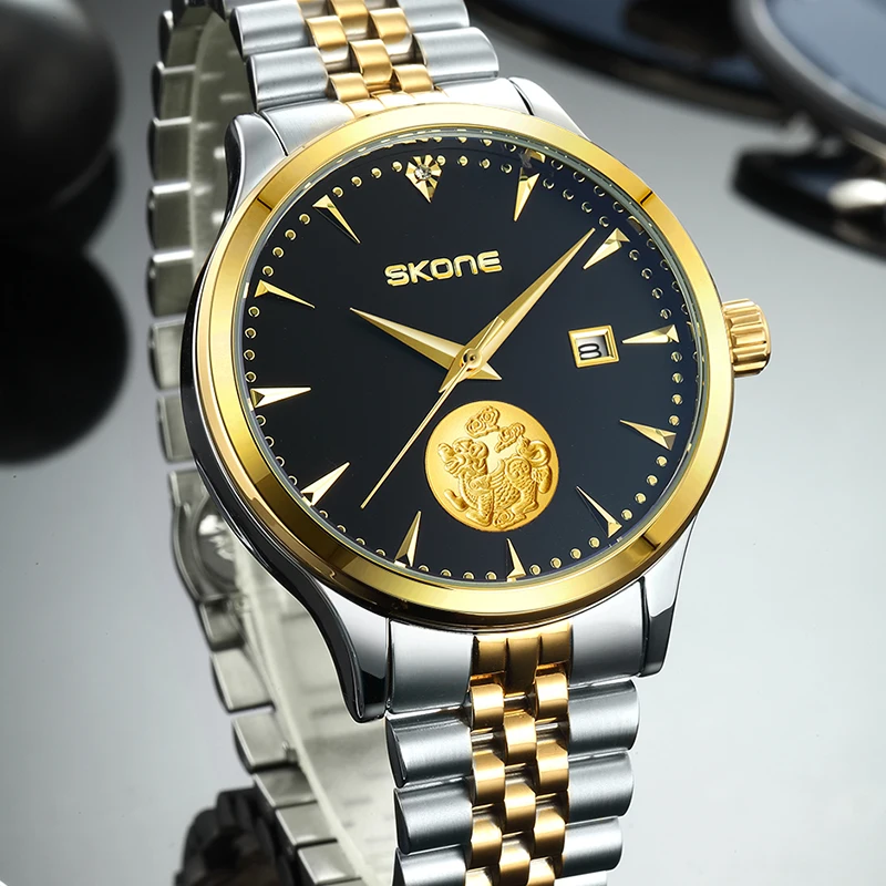 

SKONE a mythical wild animal Men's Watches Classic Original Automatic Mechanical Watches Waterproof Complete Calendar Male