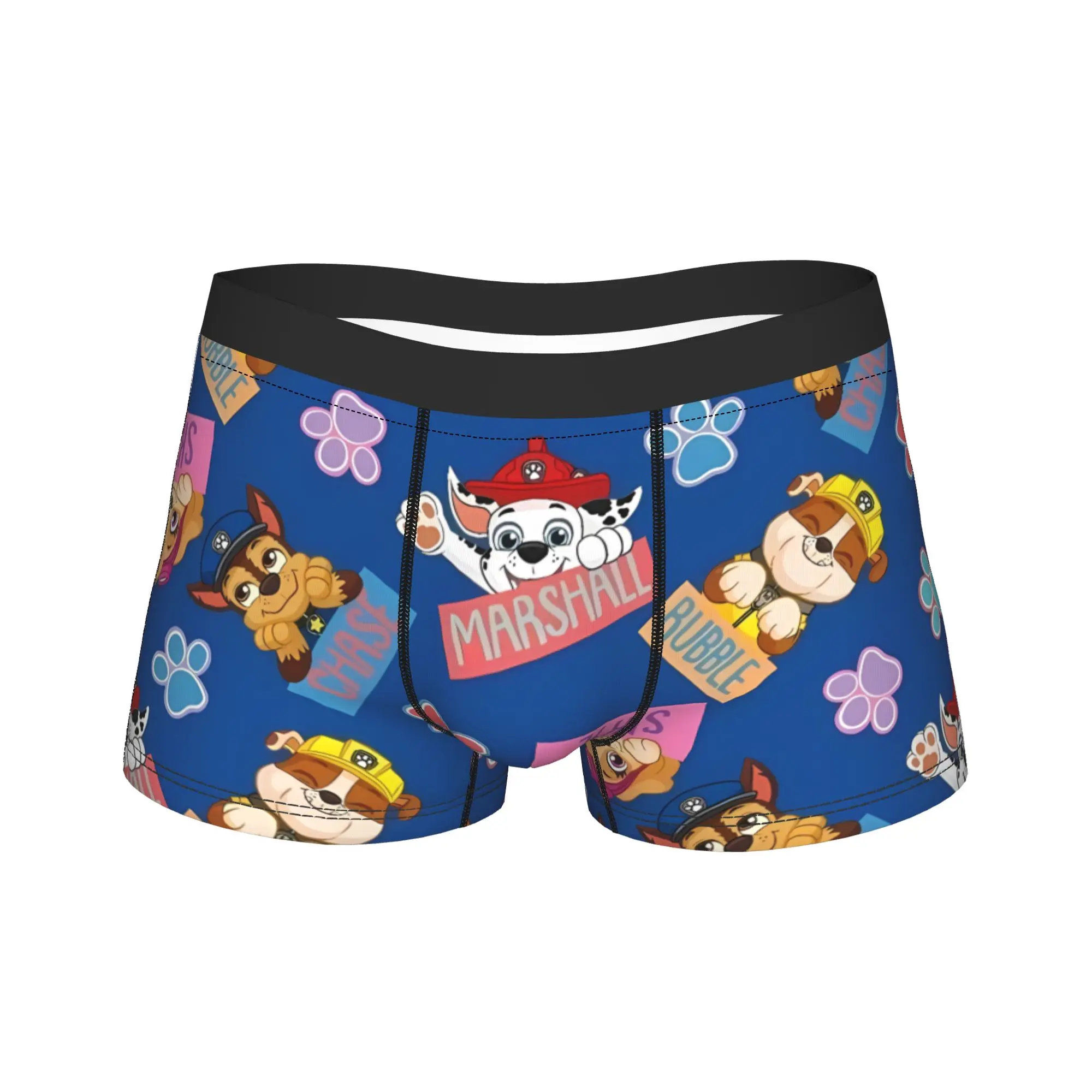 Cartoon Paw Dogs Patrols Trunk  3D Pouch Underwear Trenky Design Shorts Briefs Sexy Soft Males Panties Large Size