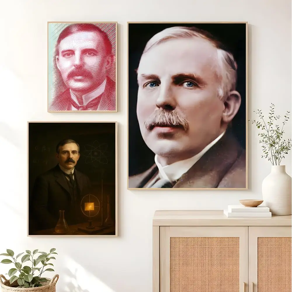 Scientific Figure E-Ernest Rutherford Poster Sleek Living Space Accents Current Style Home Wall Decor