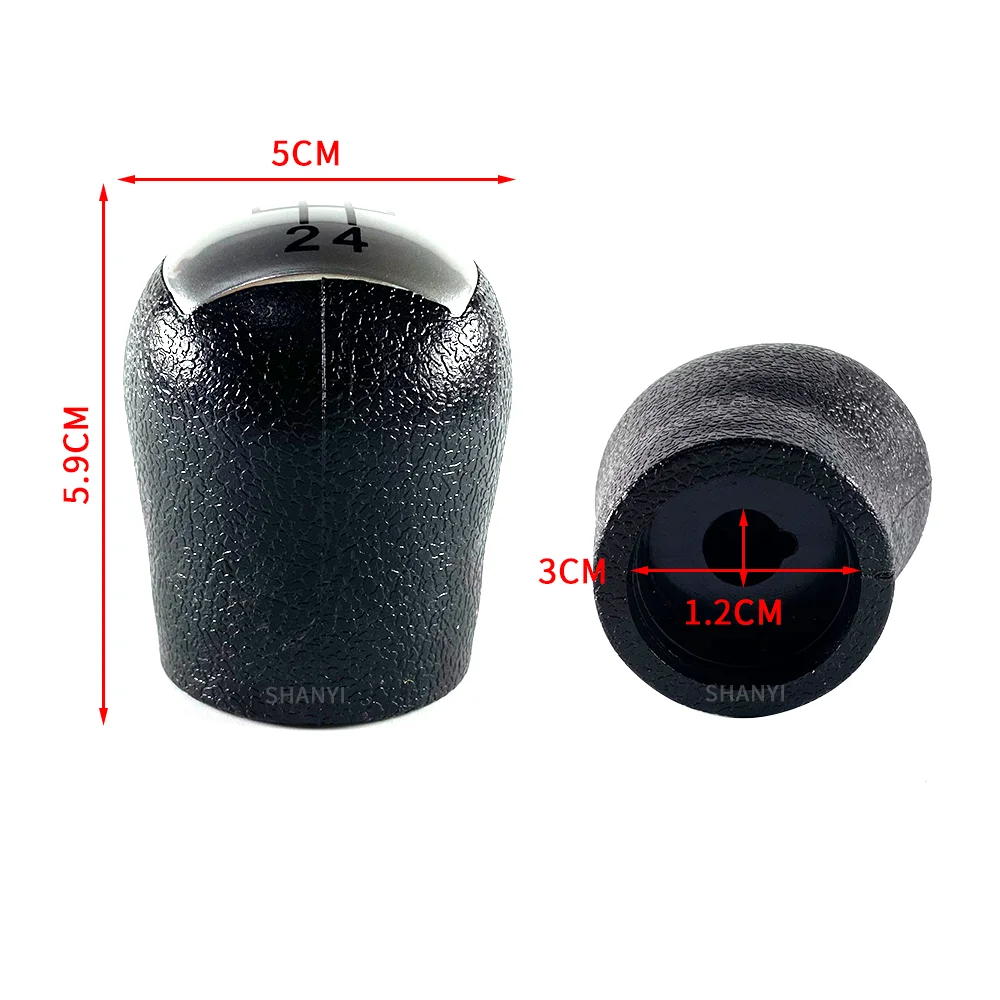 5 Speed Manual Gear Shift Knob Lever Stick Pen Head Handball For Renault Kangoo Clio 2006 2007 2008 Car Styling Accessories