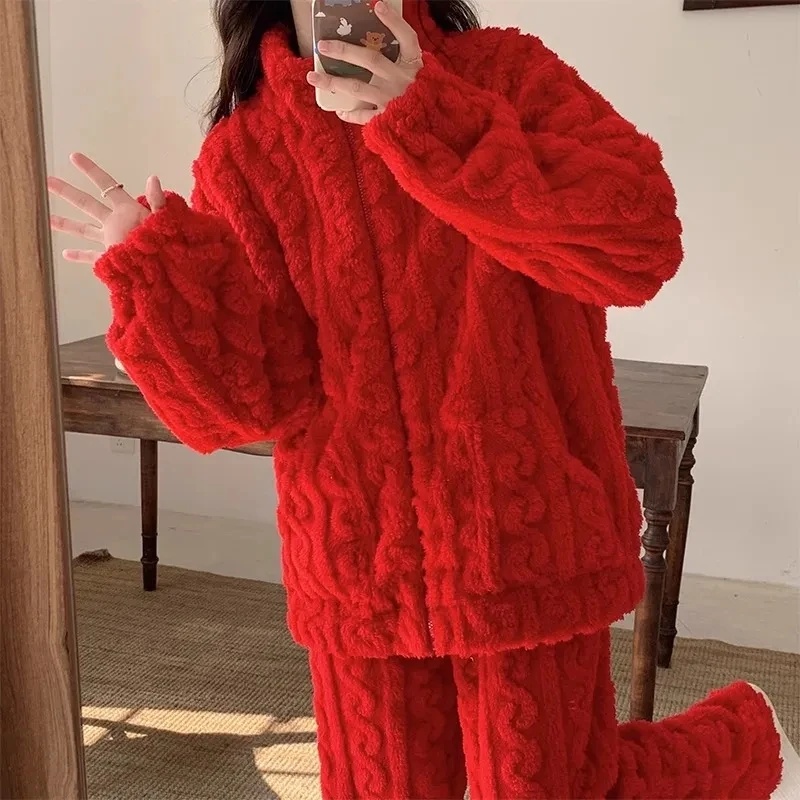 女性用長袖パジャマセット,トップスとパンツ,レースのナイトウェア,パジャマ,ラージサイズ,5XL, 150kg,秋,2個