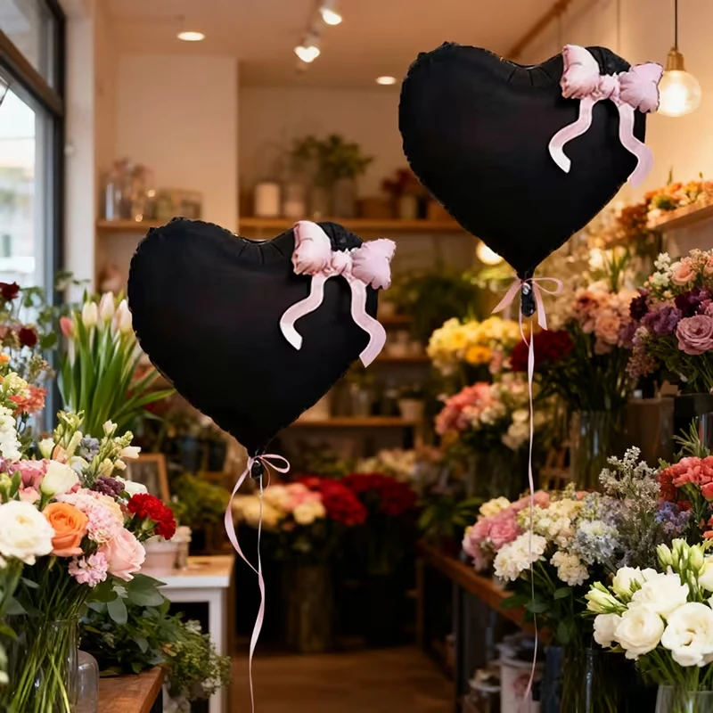 قطعتان من بالون الحب مقاس 22 بوصة مع ربطة عنق، لتزيين عيد الحب وحفلات الزفاف والذكرى السنوية وديكور الجو #4