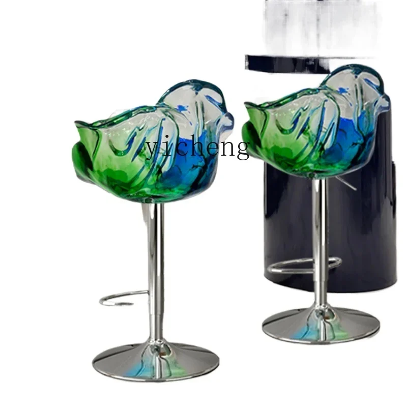 

ZF Petal Chair Adjustable and Rotatable Dining Chair Light Luxury High-Grade Resin Kitchen Island