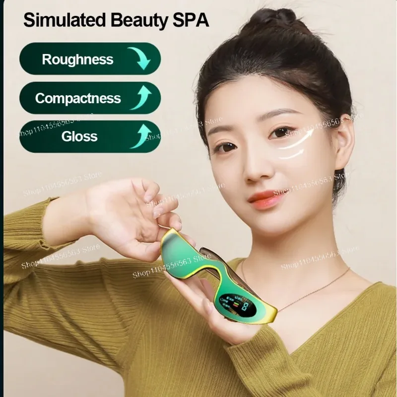 

Rechargeable EMS Electric Eye Massager - Anti-Wrinkle, Dark Circle Reduction & Eye Fatigue Relief Beauty Tool