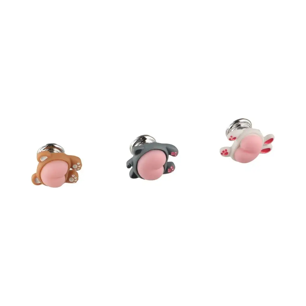 Creative Cute Toilet Press Animal Butt Nail Protector Water Tank Buttons Rabbit Push Switch Toilet Button Bathroom