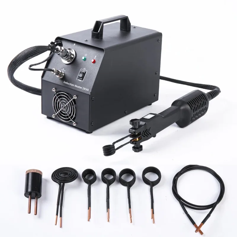 2KVA 230V Flameless Induction Heater for Rusty Bolts Screws, Heating Excludes Copper and Aluminum Materials