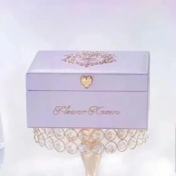 Flower knows Strawberry Rococo Purple Jewelry Box Limited Edition Peripheral Storage Box High Beauty Light Luxury Exquisite Gift