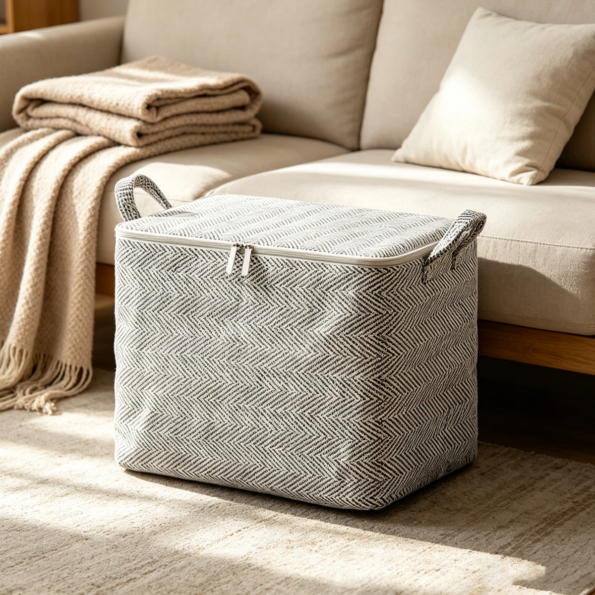30L Household Storage Bag Non-woven Material, Closet Wardrobe Organizer Can Be Used For Quilt Clothing, Toys