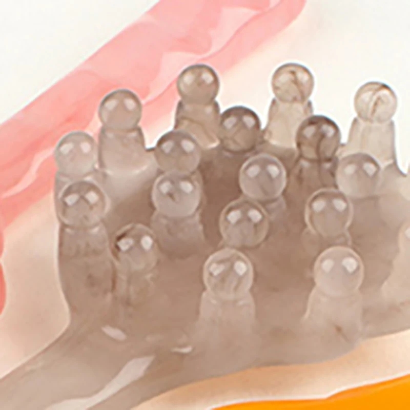 

Массажная расческа с длинной ручкой, смоляный массажер для головы, меридиан, соскабливание кожи головы, акупунктура, спа, домашний инструмент для терапии здоровья тела