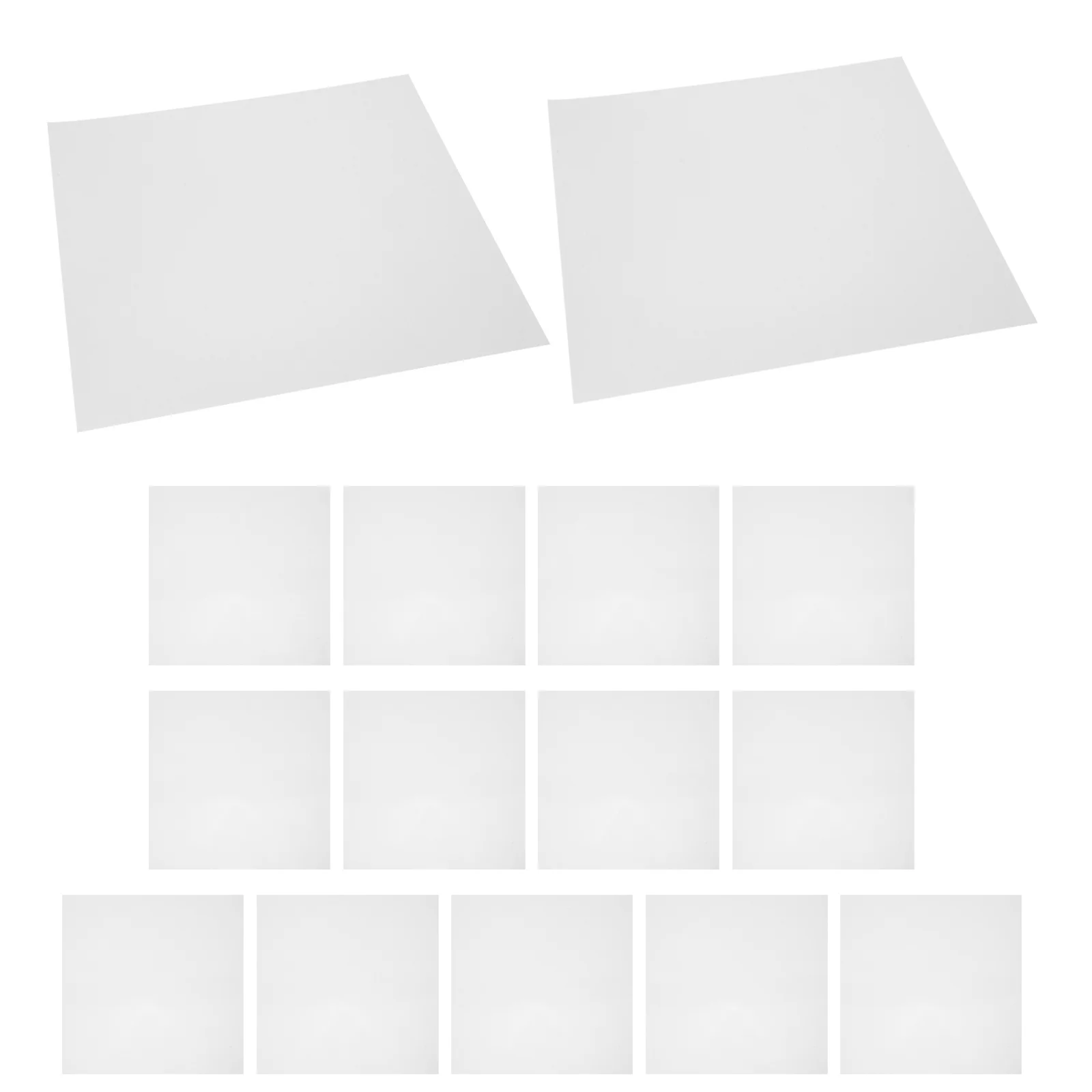 

15pcs Polyester Film Stencil Sheets Blank Reusable Craft Templates For Diy Cutting Machines Quilting Transparent Smooth Edge