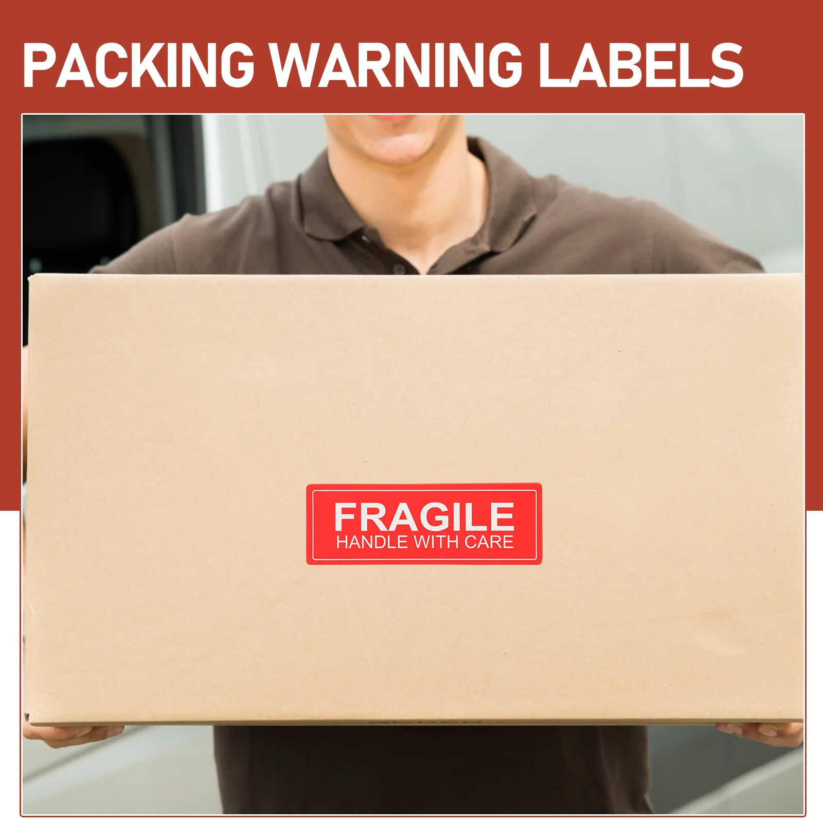 Do Not Bend The Label Stickers Shipping Packing Warning Decal Package Caution Adhesive Self-adhesive Coated Paper