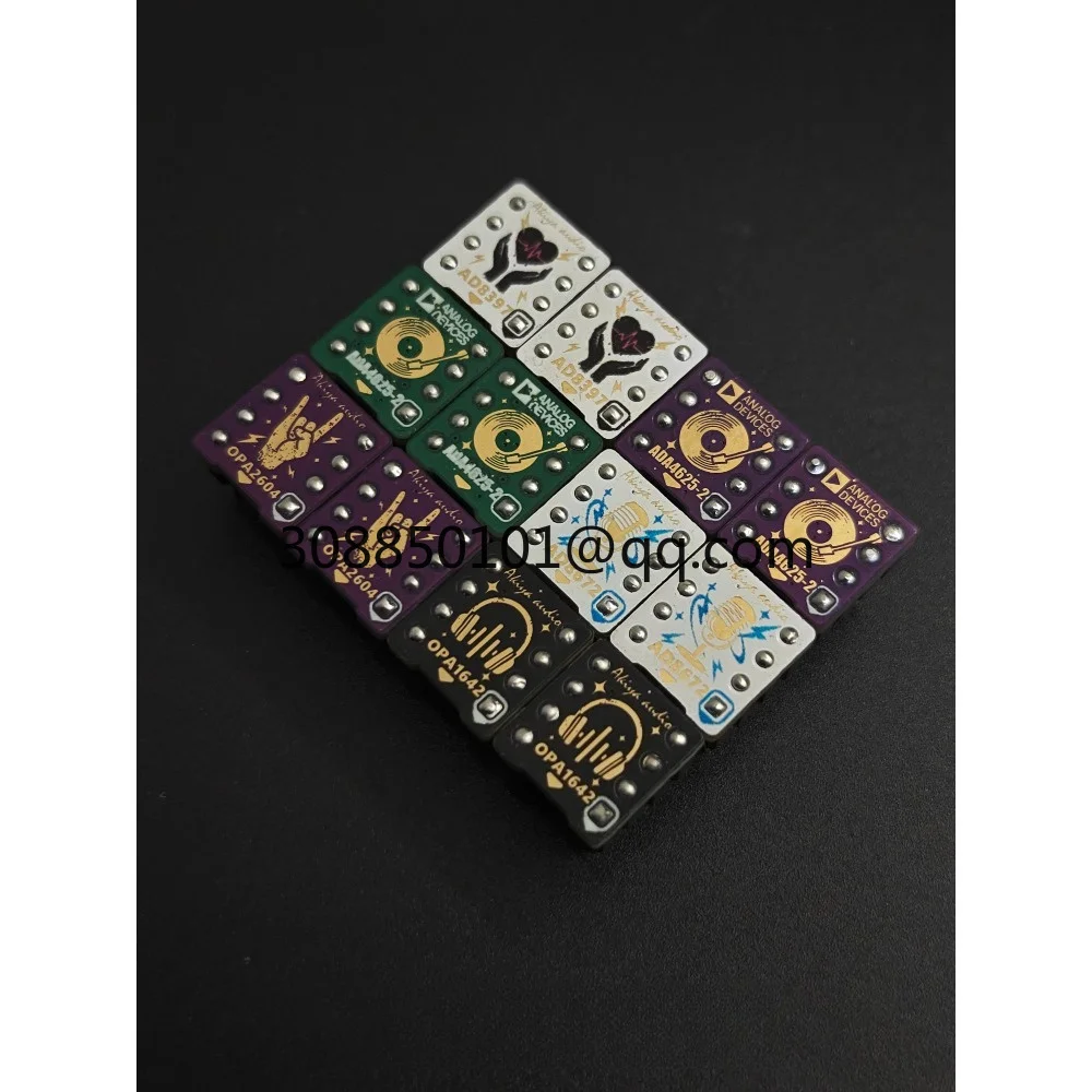 ADA4625-2 low-noise operational amplifier with decoupling capacitor anti-interference 4-layer adapter board