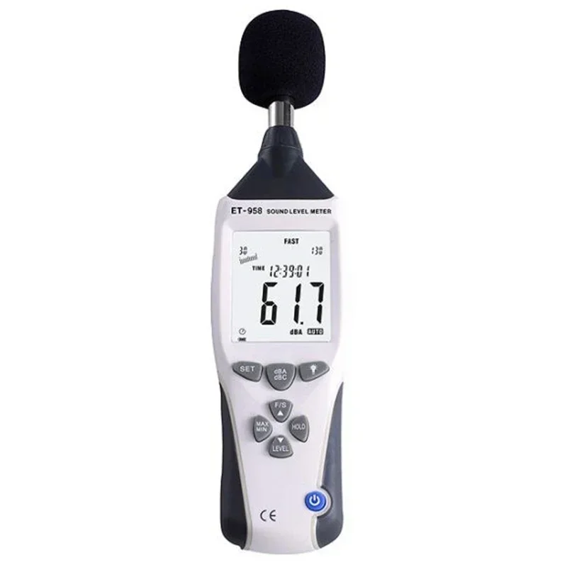 

For ET-958 Professional Sound Level Meter with Data Logger Noise dB Decibel Tester with USB Interface