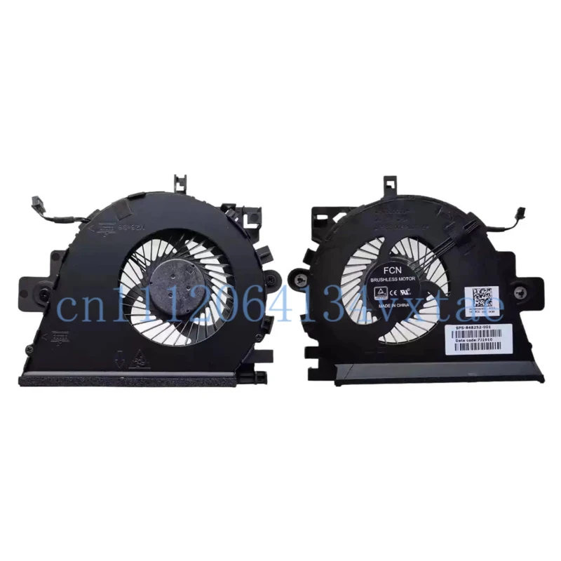 Replacement New Laptop CPU+GPU Cooling Fan for HP Mobile Worstation ZBook 15 G3 15 G4 HSTNN-C87C Laptop Series  0.2