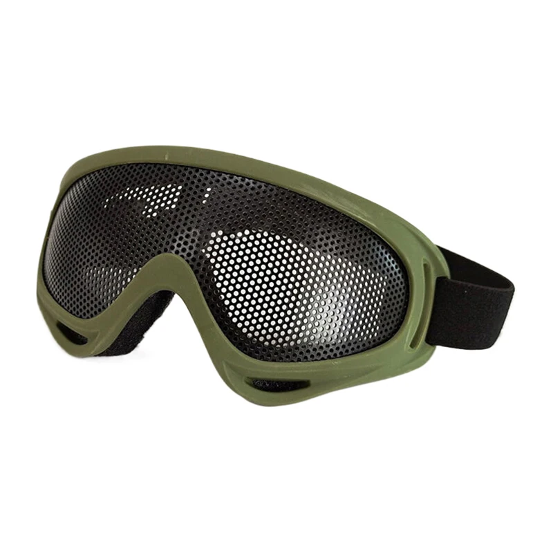 1Pc Outdoor Eye Protective Comfortable Airsoft Safety Tactical Eye Protection Metal Mesh Glasses Goggle