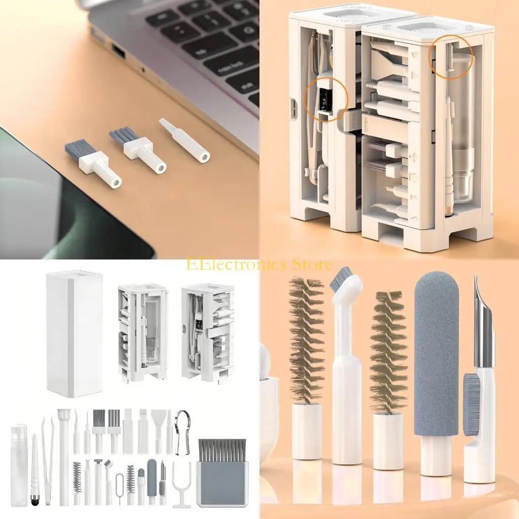 B03C 32 in 1 Essential Tool Set with Addons for Cleansing Keyboards Phones Devices
